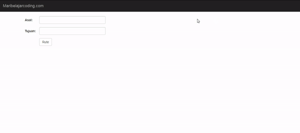 Membuat Direction Map dengan Google Maps API